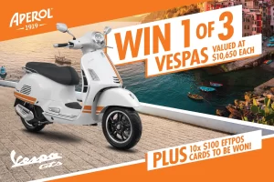 Aperol Vespa Promo Tile